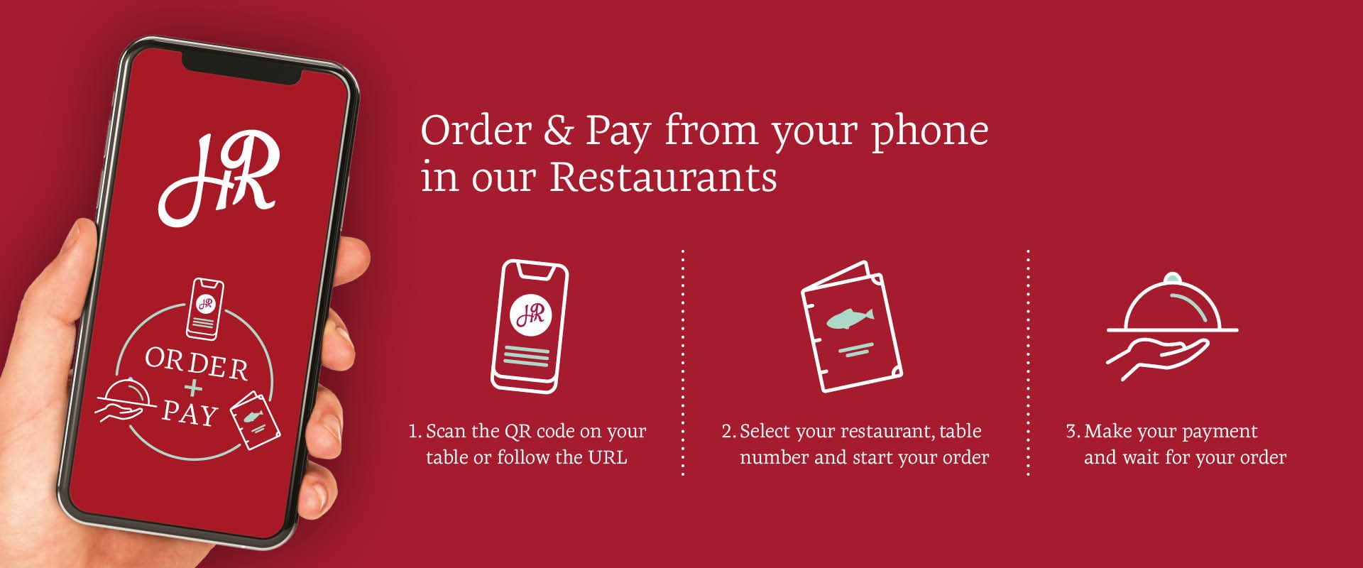 Order & Pay from your phone in our restaurants